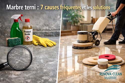 Marbre terni : 7 causes fréquentes et les solutions
