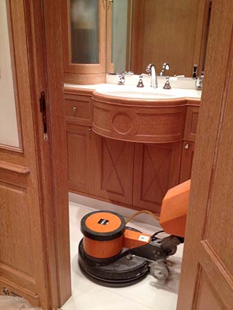 Cristallisation de sol en marbre