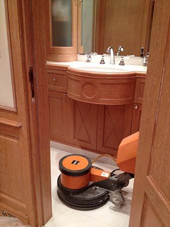 Cristallisation de sol en marbre